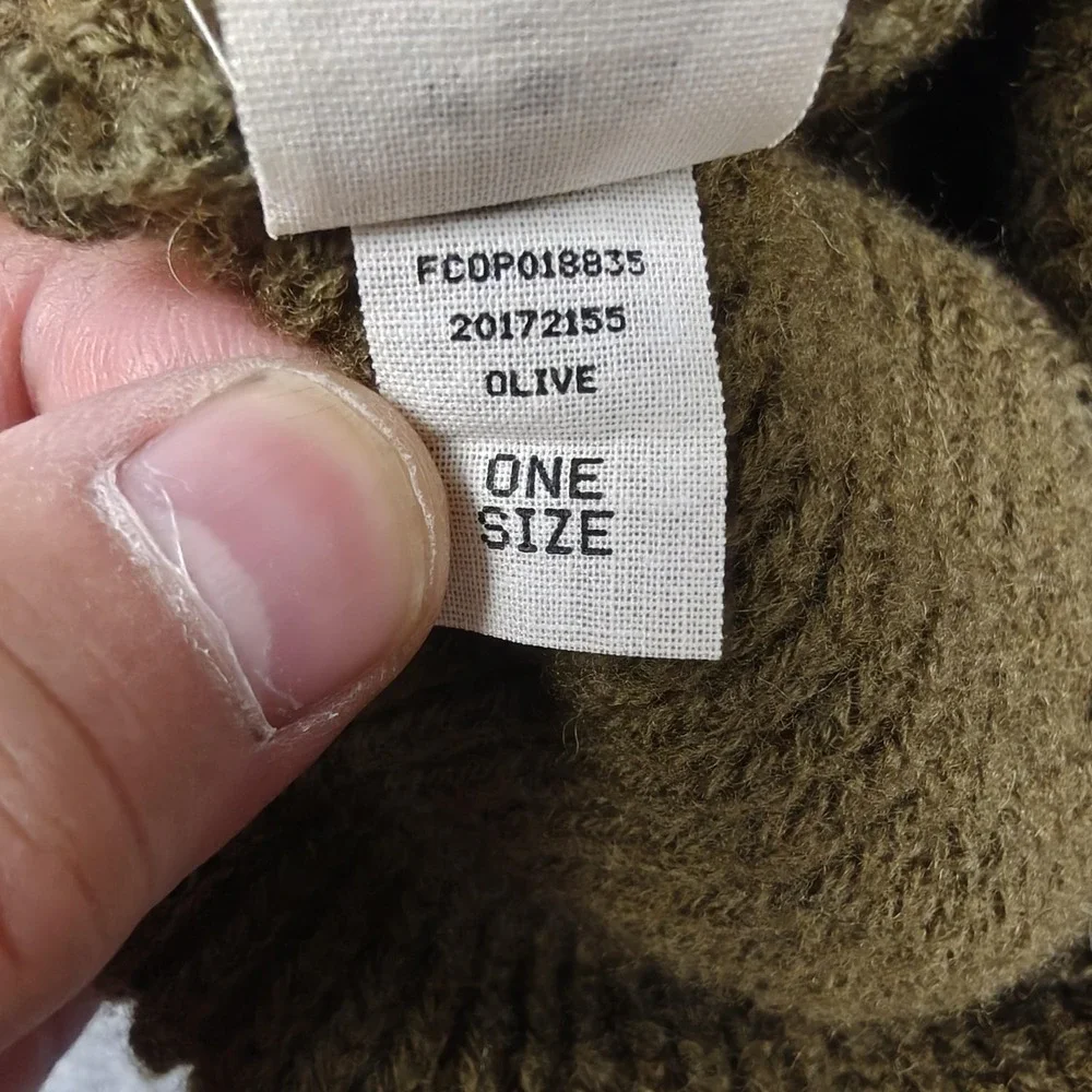 Filson Hat Beanie Ducks Unlimited One Size Boys Olive Wool Knit USA Outdoor